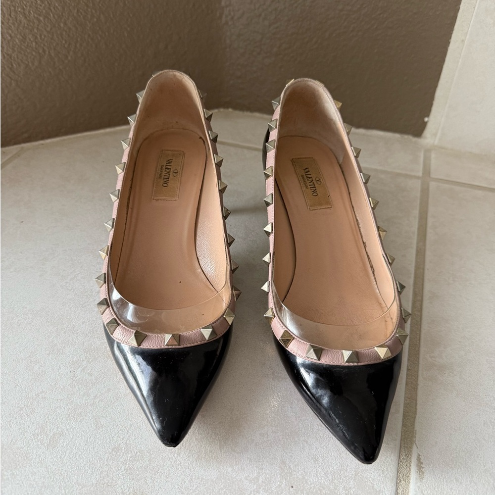 Valentino Rockstud Kitten Heels 38.5